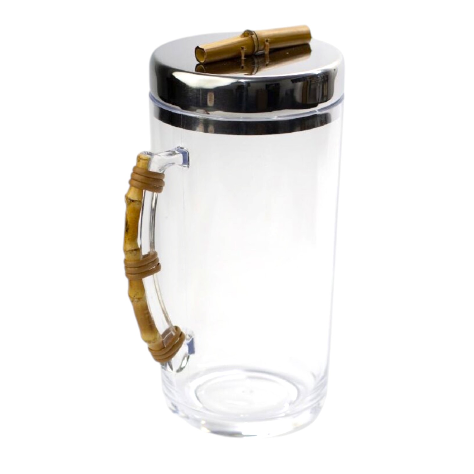 JARRA ACRÍLICO, INOX E BAMBU LUXO 2 L