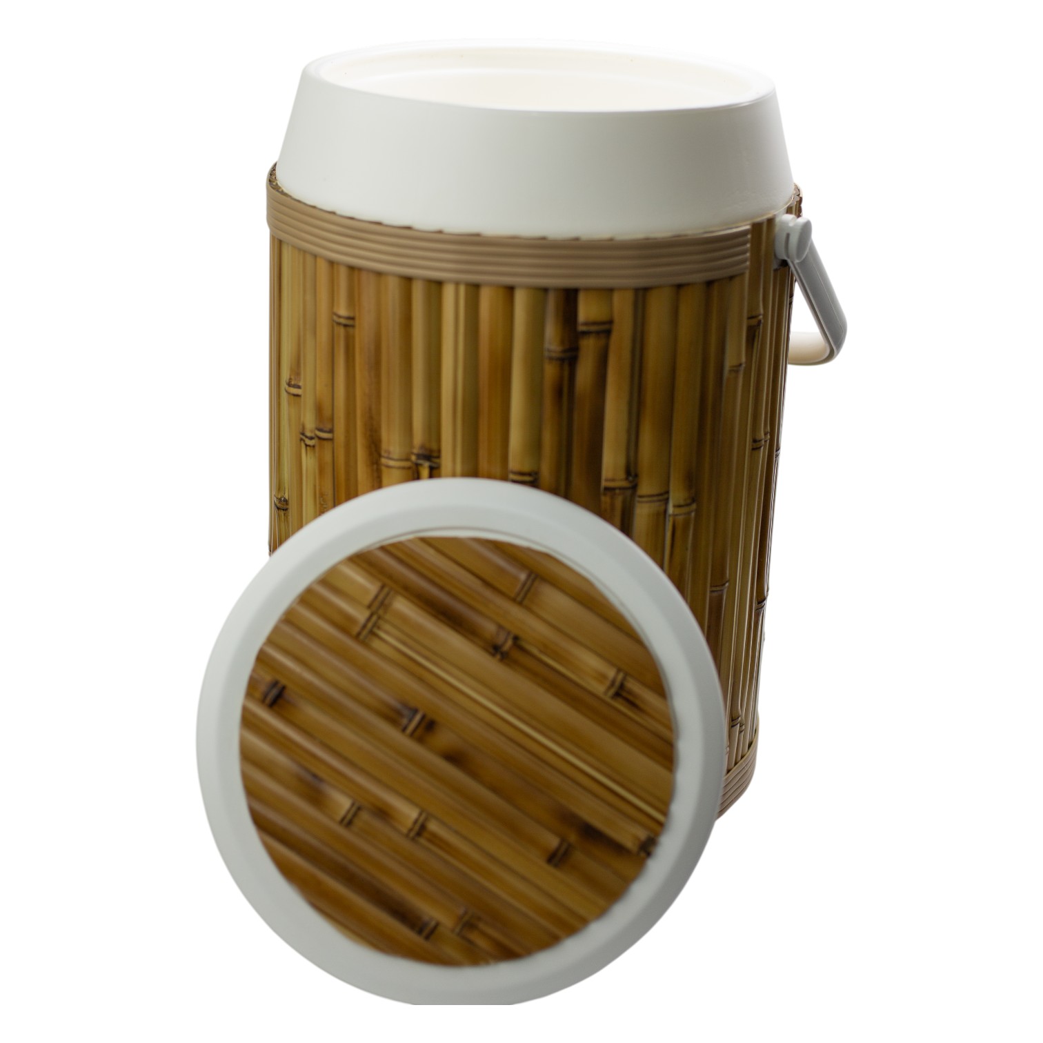 COOLER BRANCO COM BAMBU G - Imagem 4