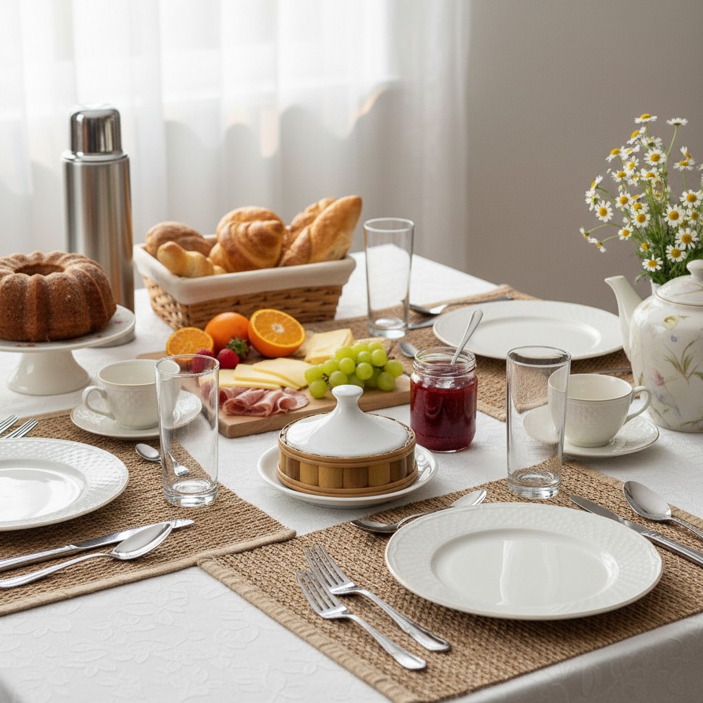 MANTEIGUEIRA DE PORCELANA COM BAMBU - Imagem 2