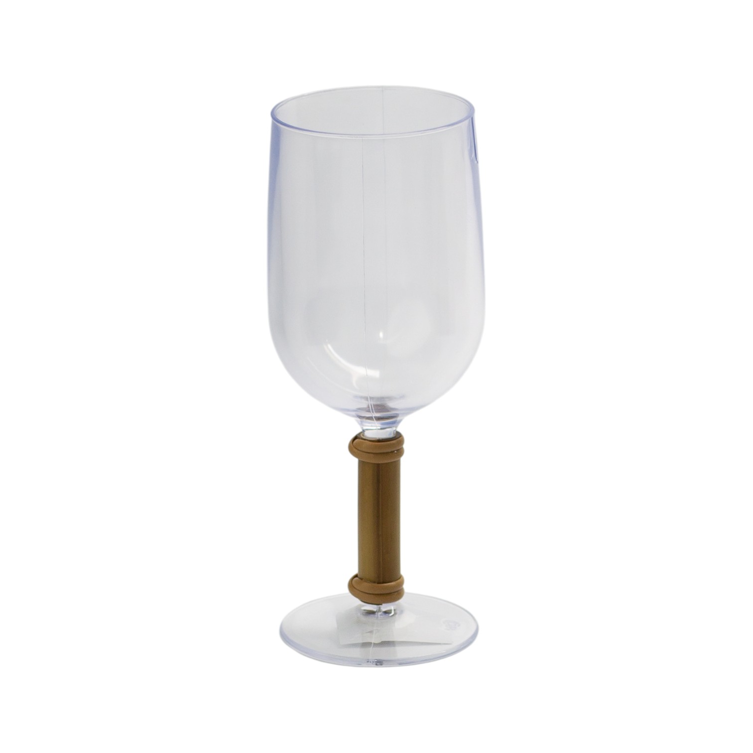 TAÇA DE ACRÍLICO COM DETALHE DE BAMBU PARA ÁGUA/VINHO 300ml