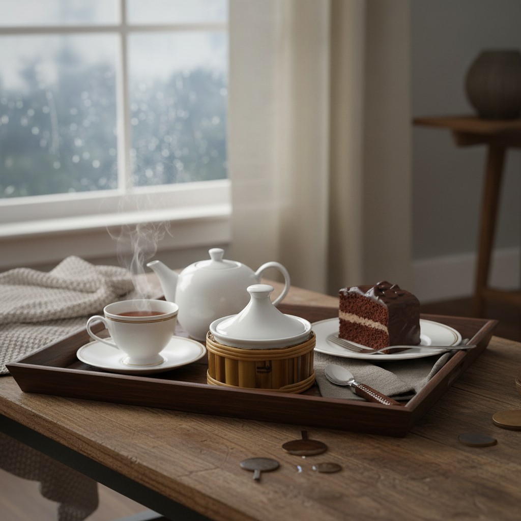 AÇUCAREIRO DE PORCELANA COM BAMBU - Imagem 3