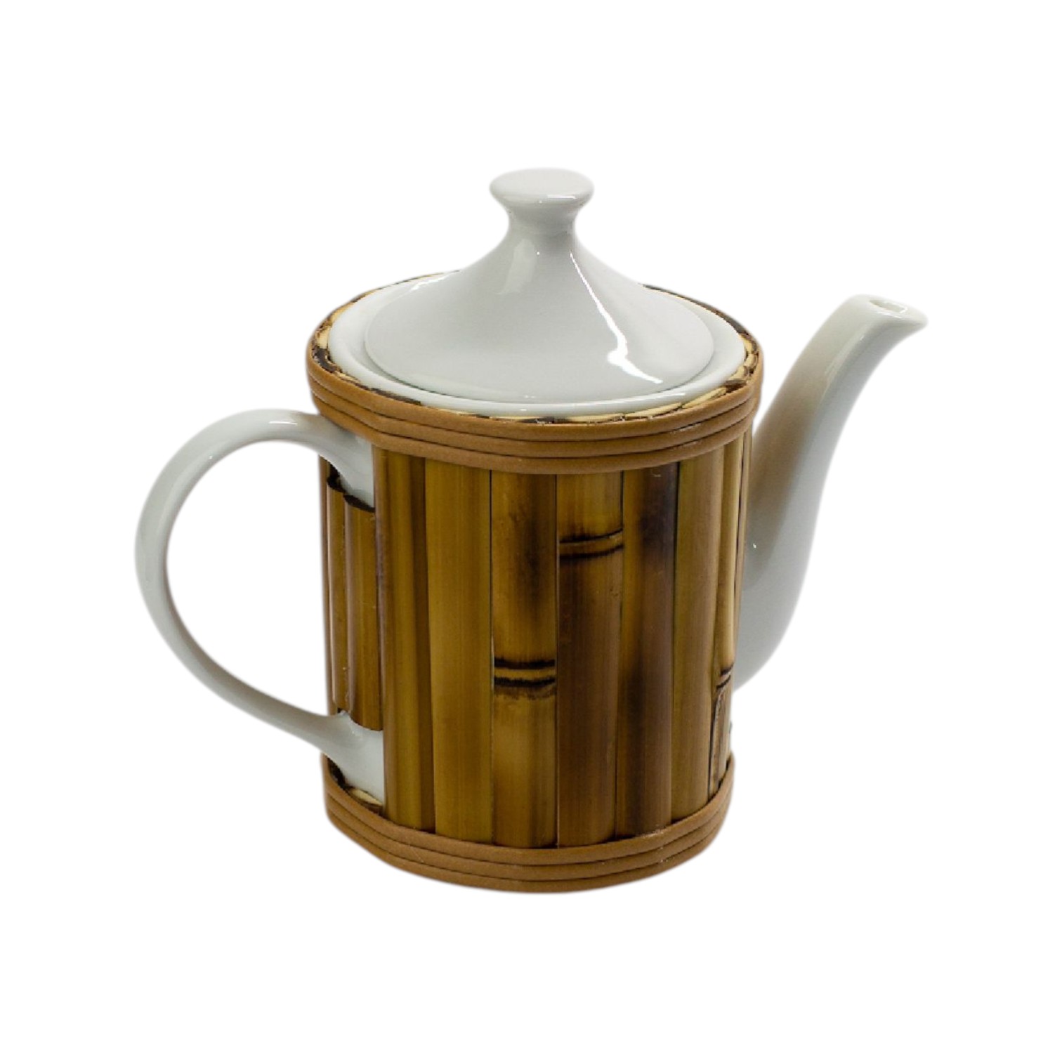 BULE DE PORCELANA COM BAMBU