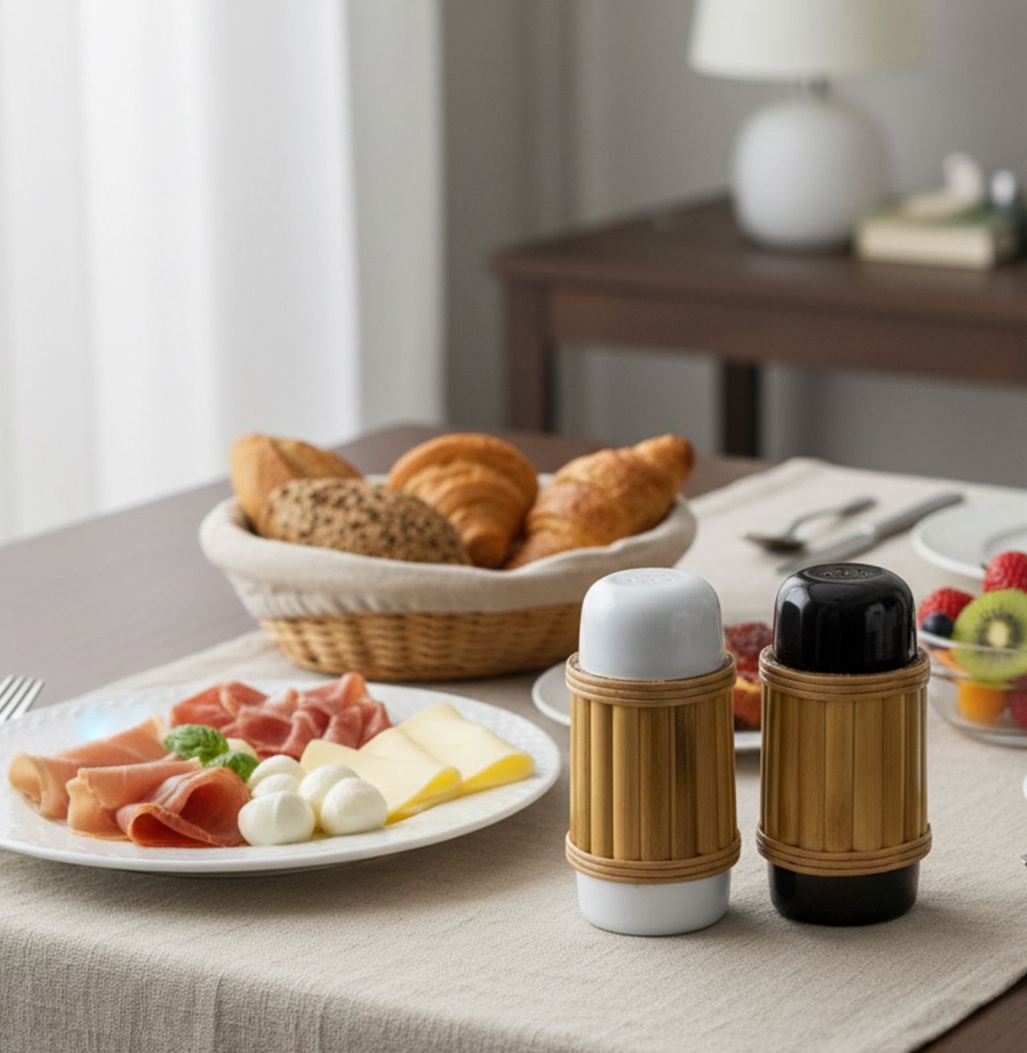 KIT 2 GARRAFAS TÉRMICAS COM BAMBU - Imagem 3