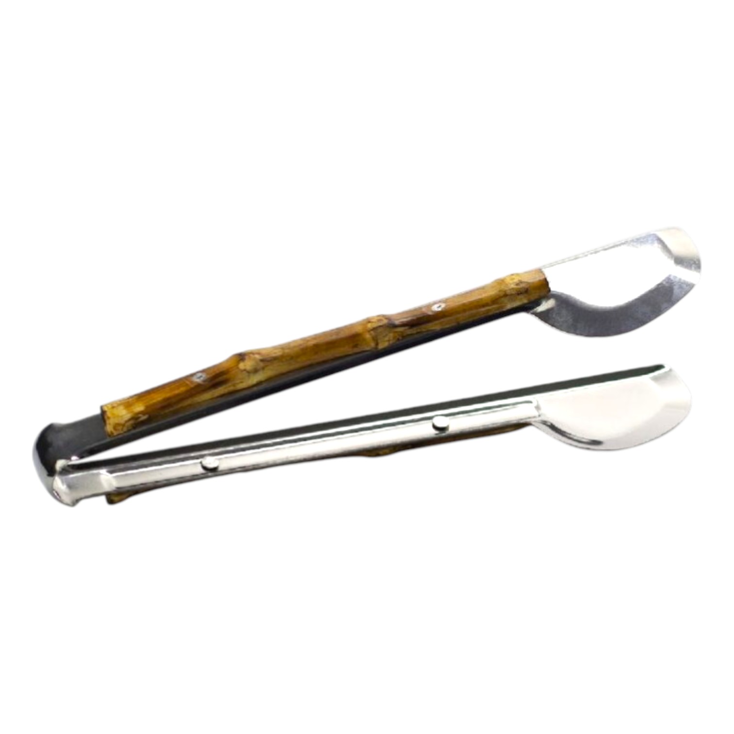 PEGADOR DE INOX COM DETALHE DE BAMBU UNIVERSAL GRANDE