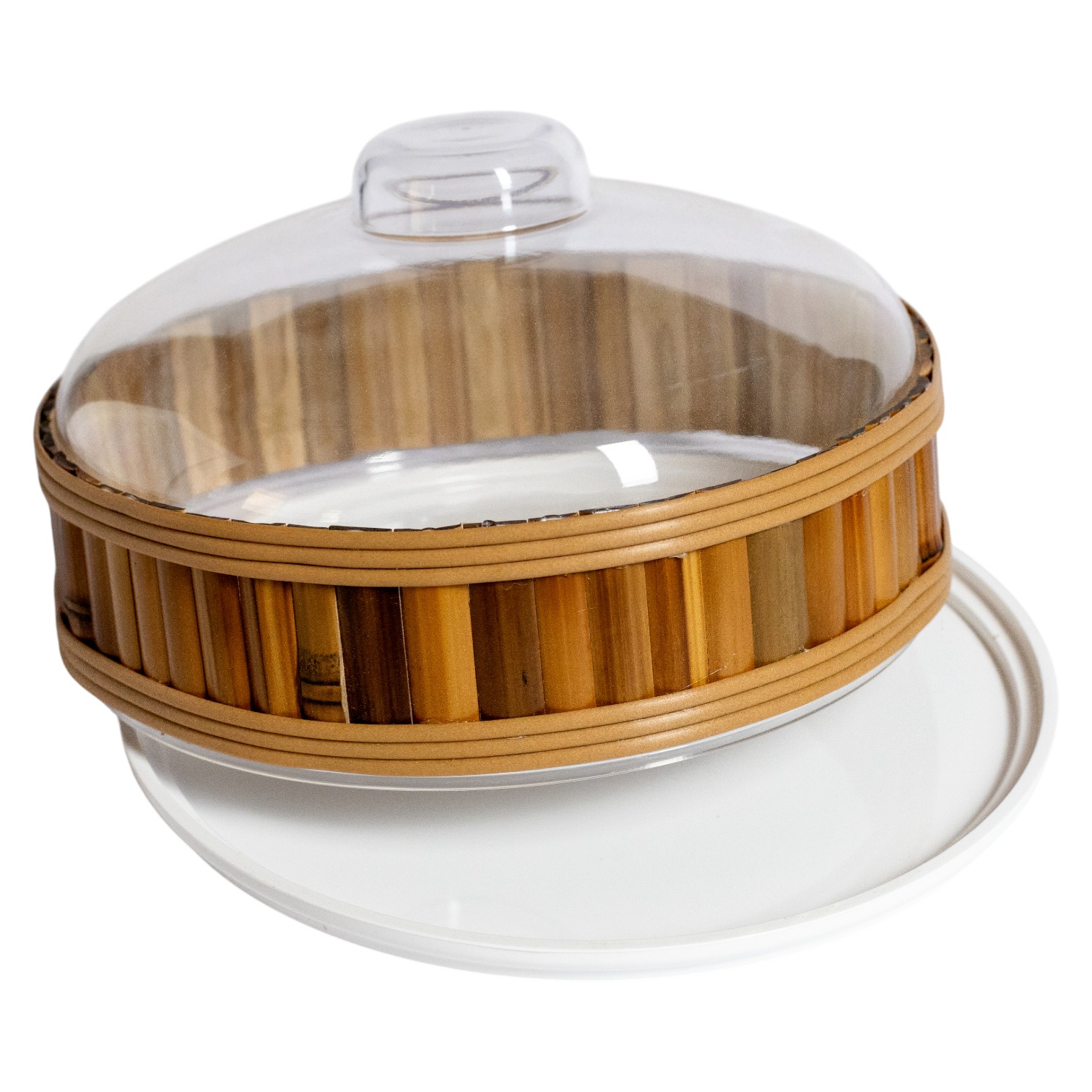 PORTA QUEIJO / QUEIJEIRA DE ACRÍLICO COM BAMBU - Imagem 5